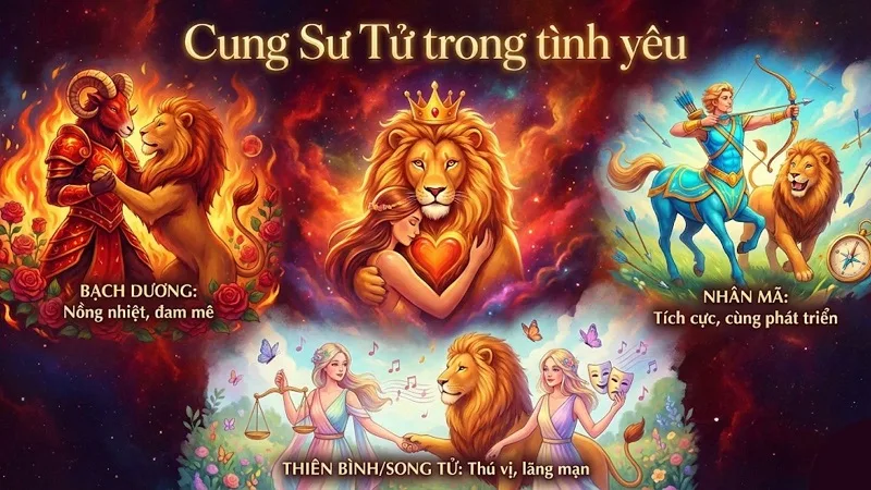 Cung Sư Tử hợp với cung nào trong tình yêu?